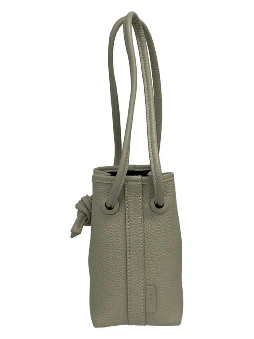 VASIC Bond Mini Mini Gray Beige Leather Tote Bag